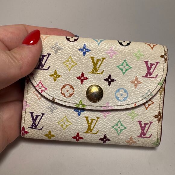 SOLD Louis Vuitton Multicolor Monogram Rosalie Coin Purse (Murakami Collection) - Picture 4 of 13